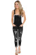 Black Wash Distressed Jeans Overalls