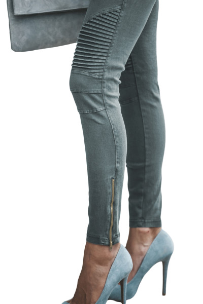 sage green jeggings