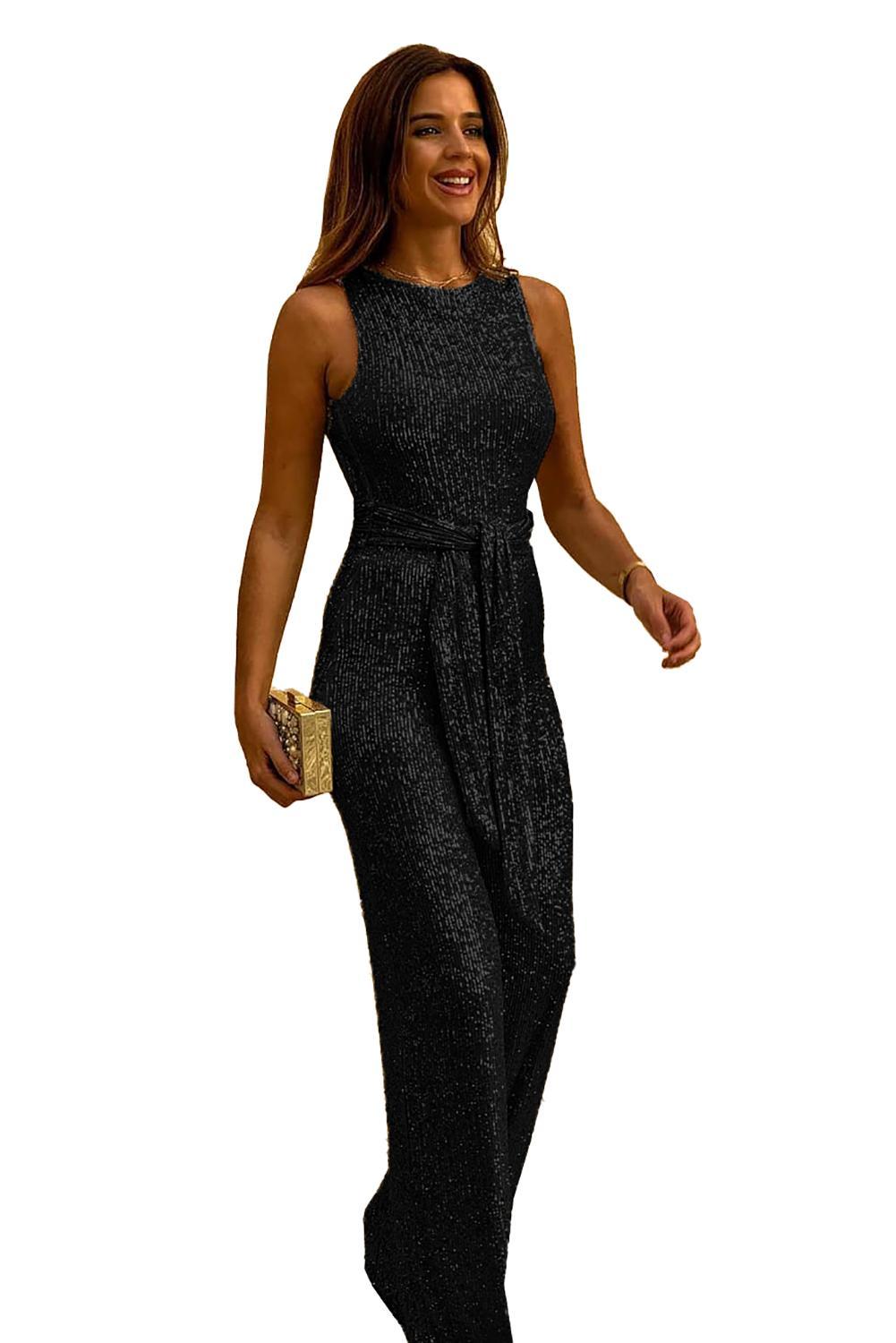 sexy sequin jumpsuit