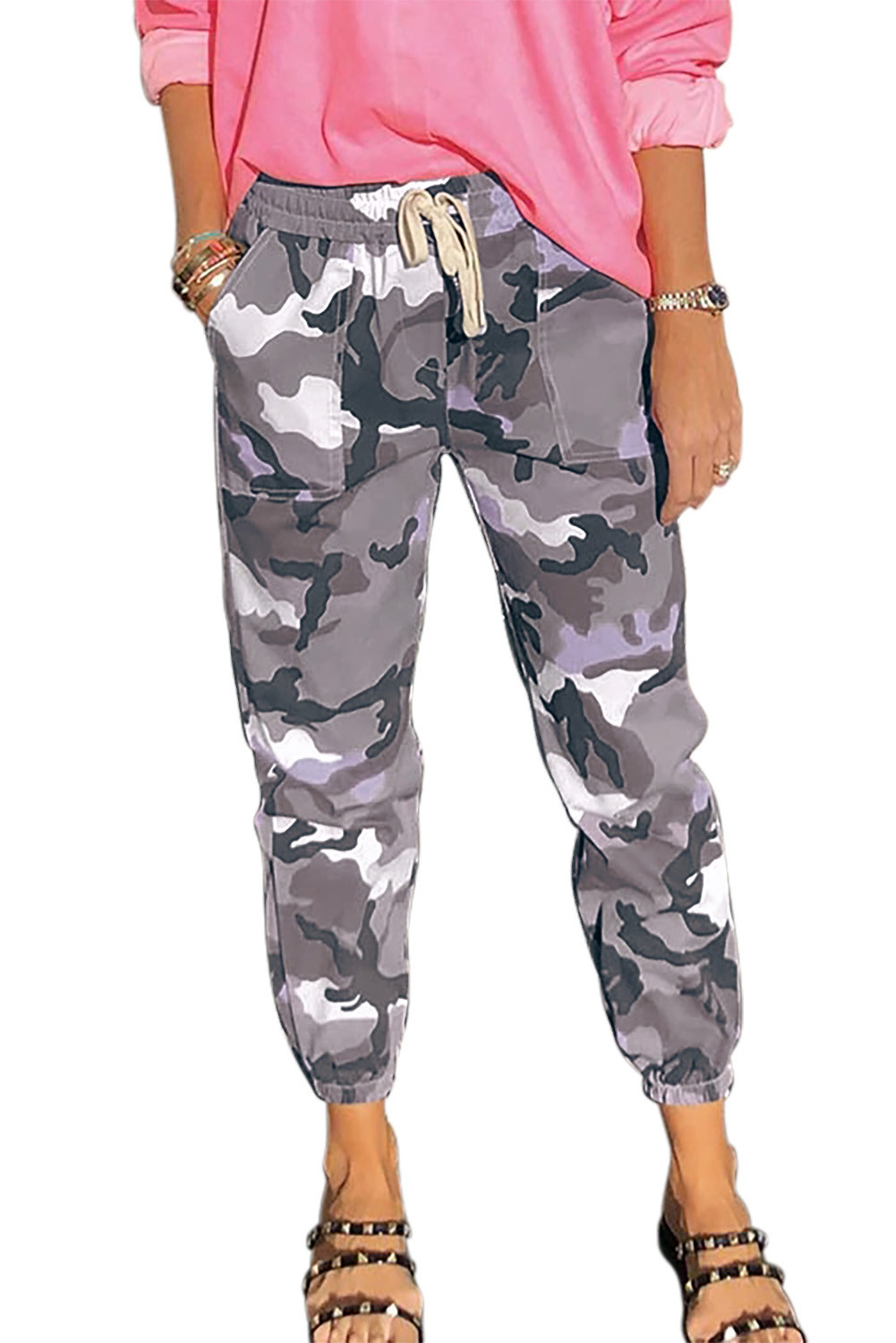 blue camo joggers