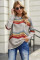 Gray Color Block Classic Sweatshirt