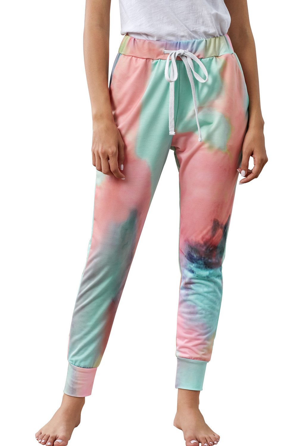 tie dye drawstring pants