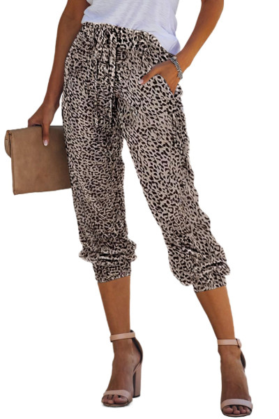 leopard print jogger set