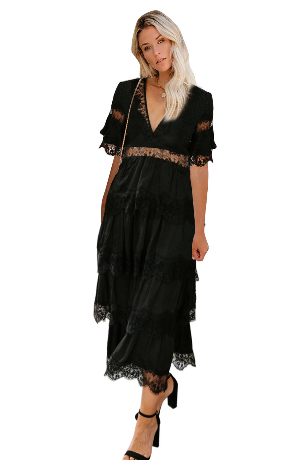 layered long frock
