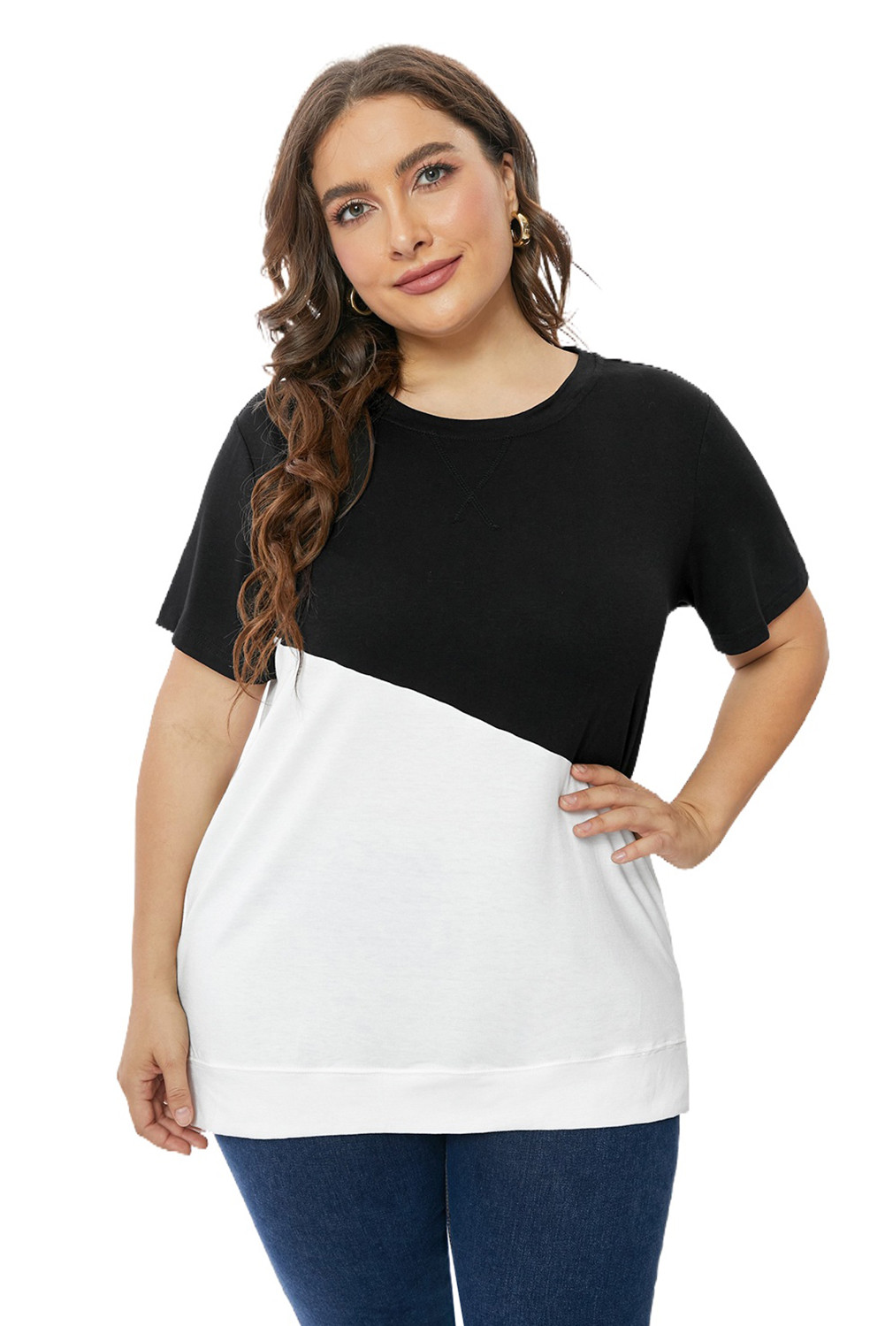 crew neck plus size