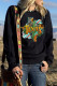 Texas Leopard Sunflower Turquoise Serape Cowboy Graphic Sweatshirt