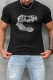 Black Letter Animal Skull Print Short Sleeve Men's T-shirt