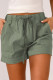 Green Strive Pocketed Tencel Shorts