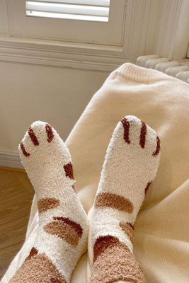 Cat Claw Thermal Plush Socks