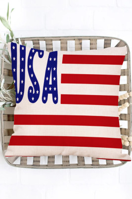 Red Independence Day flag Pillowcase Cushion Cover