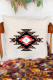 Beige Zapotec Diamond Leopard Tribal Pattern Pillow Case