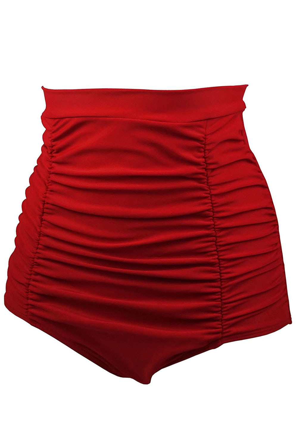 红色复古高腰泳裤 LC410268