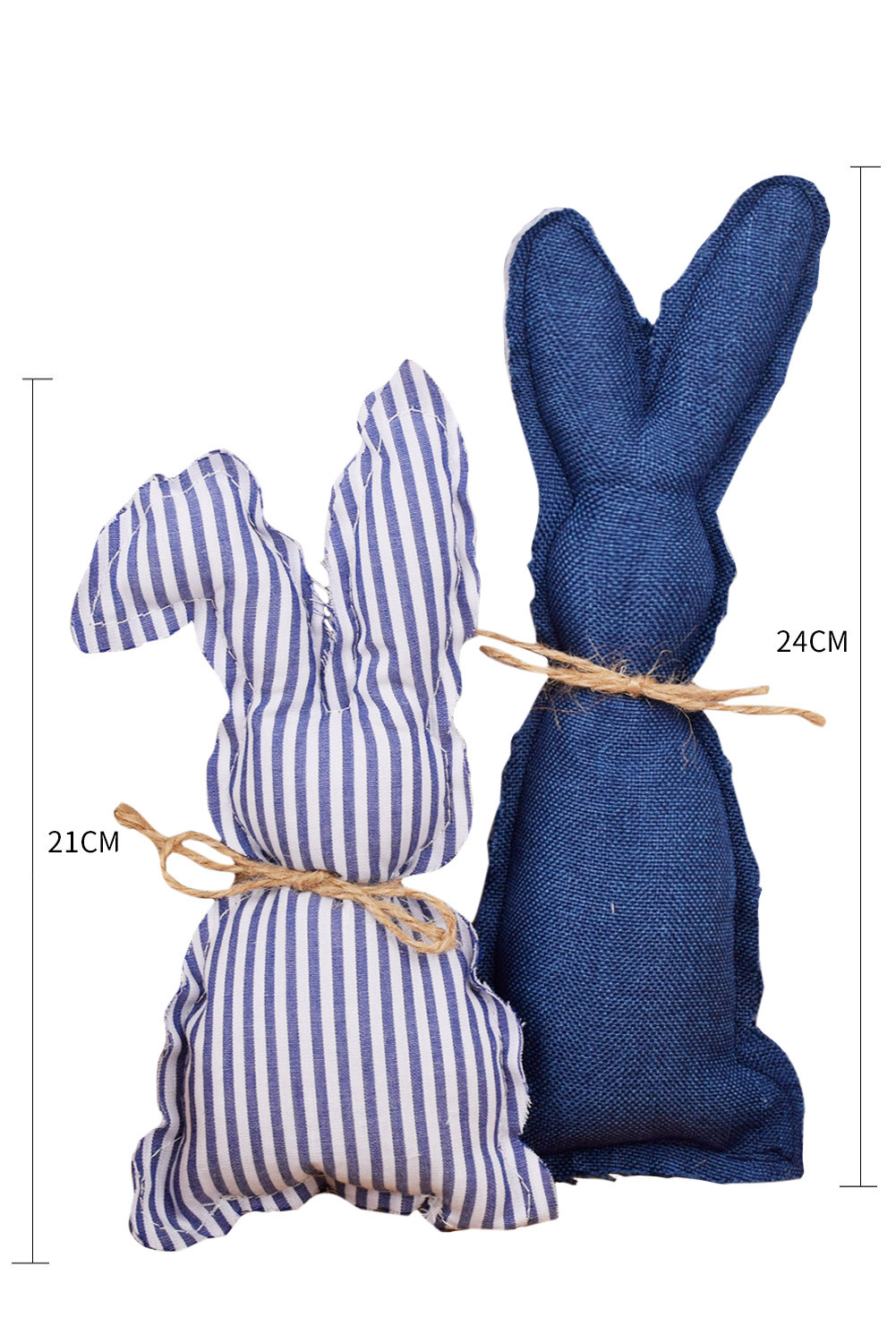 蓝色印花复活节兔子装饰 BH05024