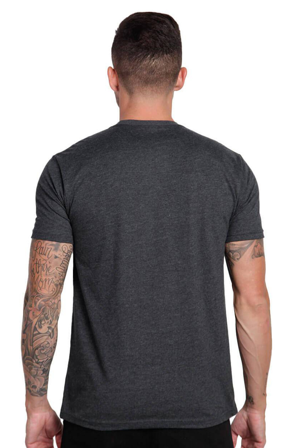 灰色纯色基本圆领短袖男士 T 恤 MC252852