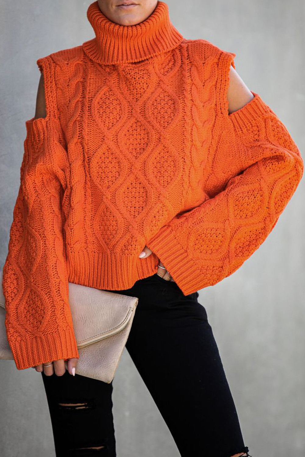 orange turtleneck sweater target