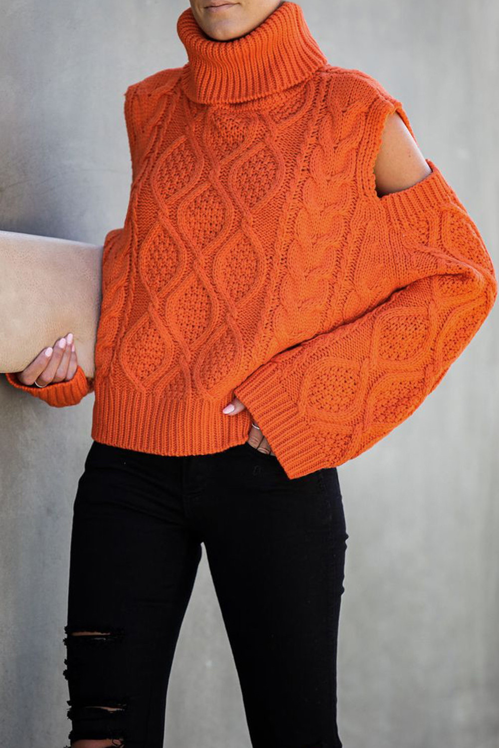 orange turtleneck sweater target
