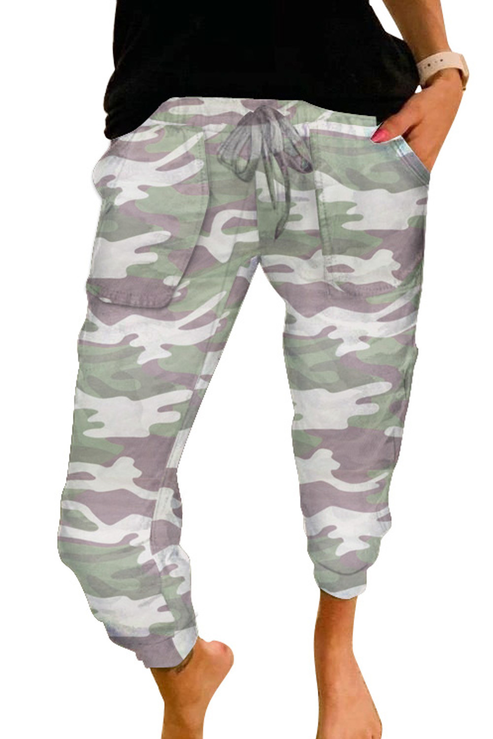 US$ 9.3 Gray Camouflage Casual Sports Pants Wholesale