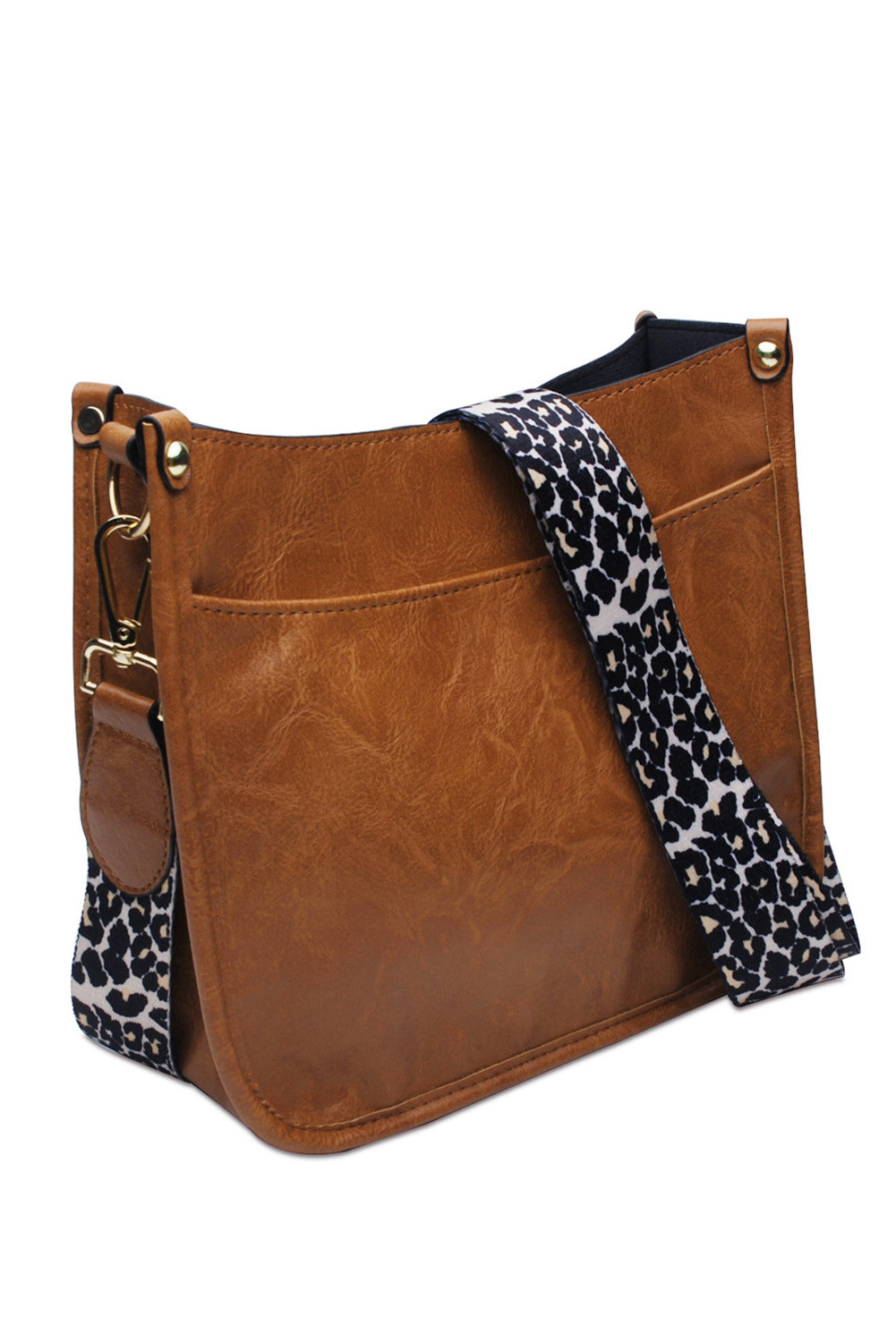 leopard strap purse