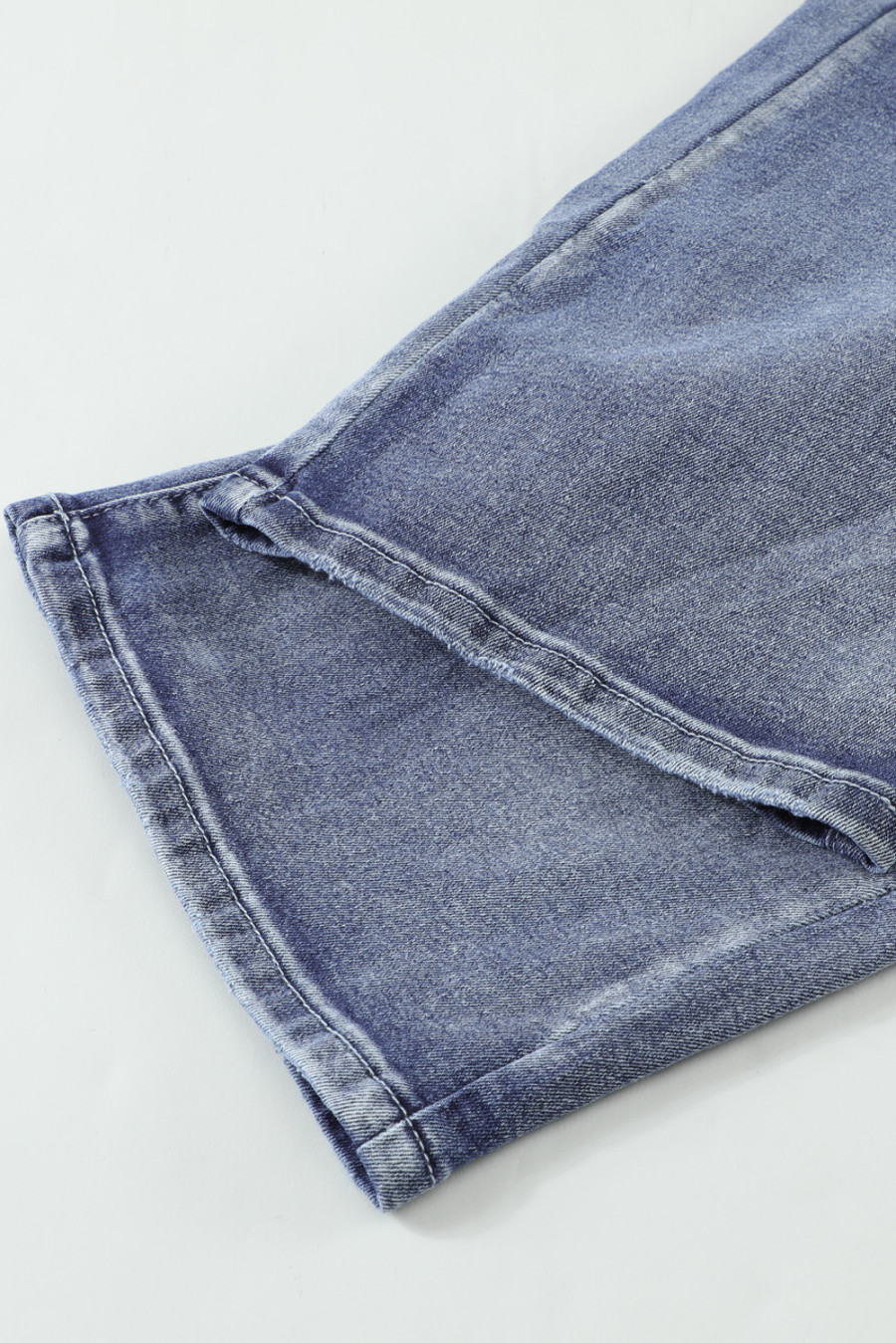 blue high rise flare jeans