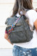 Gray Casual Versatile Backpack