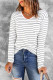Black and White Stripes Casual Long Sleeve Shirt