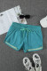 Light Blue Casual Thermochromic Sports Shorts