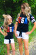 Black USA Tie Front Top Short Sleeve Mom and Daughter Matching Outfit