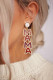 Red Elegant Diamond-Encrusted MAMA Drop Earrings