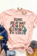 Letter Print Western Pink Graphic Tee