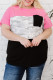 Rosy Casual Camouflage Colorblock Plus Size Top