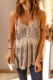 Multicolor Boho Ditsy Floral Print Cut Out Crochet Babydoll Camisole