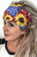 Multicolor Casual Sunflower Flag Print Patchwork Hairband
