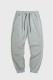 Pantalones deportivos grises con cintura elástica para hombre