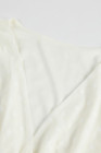 Vestido de empalme de encaje de malla de lunares con cuello en V y cintura elástica blanco