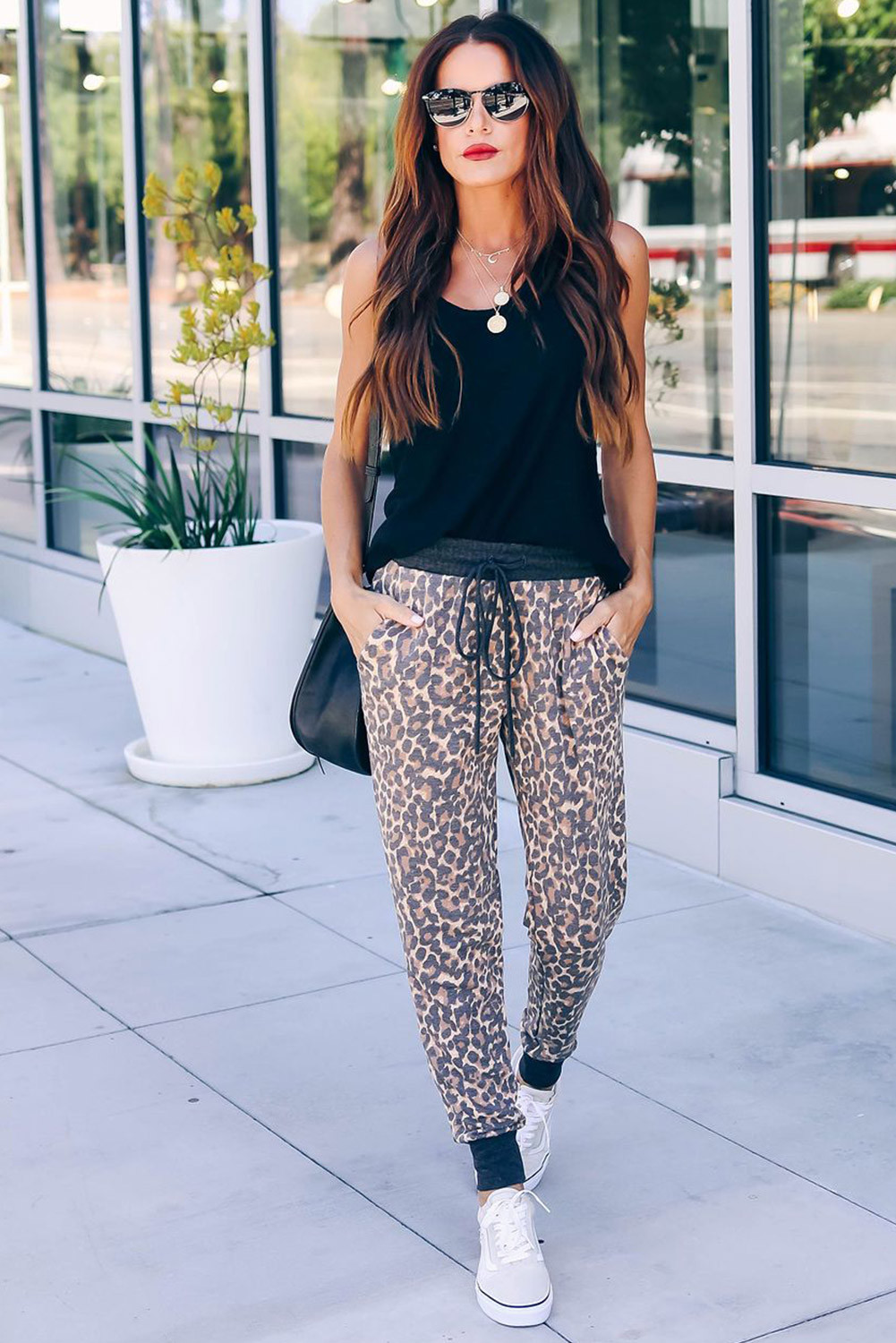 leopard print jogger