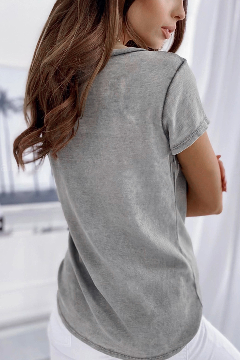 buttoned t shirt