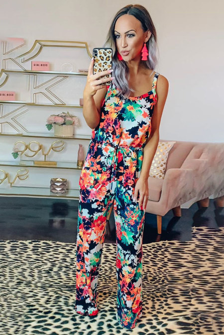 tie dye harem jumpsuit