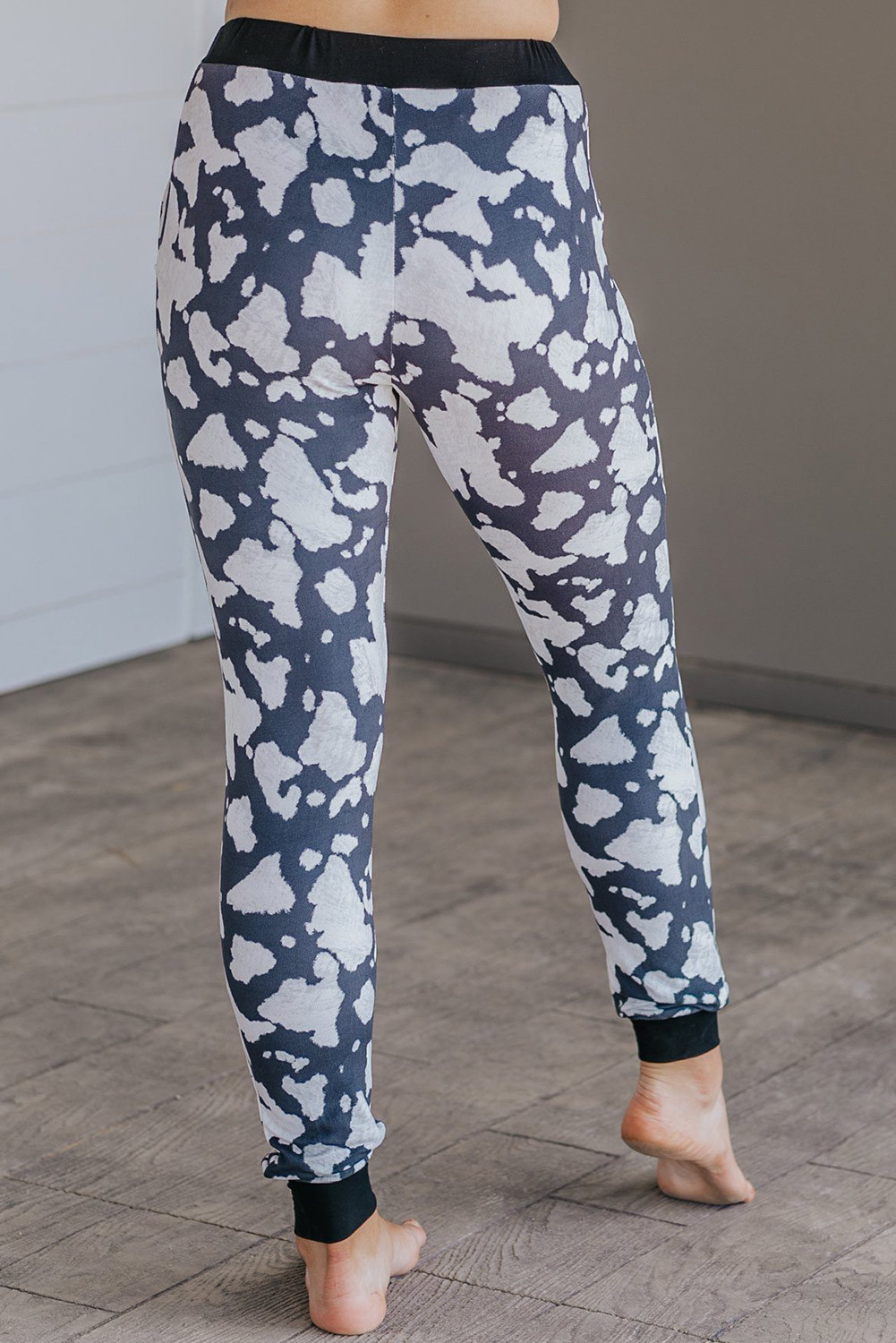 animal print jogging bottoms