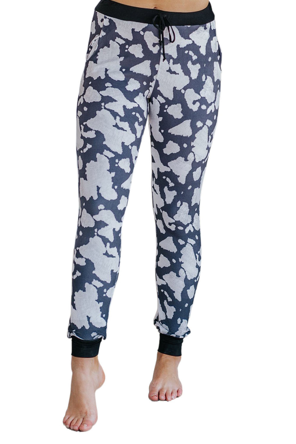 topshop cow print joggers