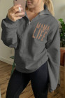Gray Mama Life Zipper Sweatshirt