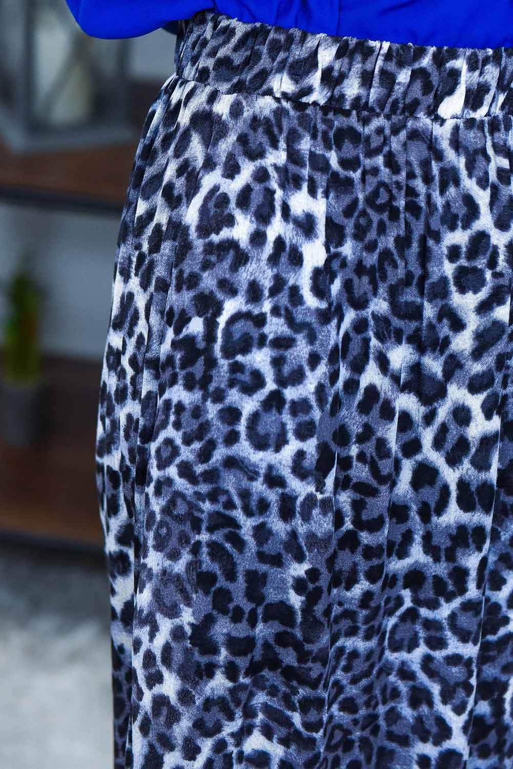 leopard palazzo pants