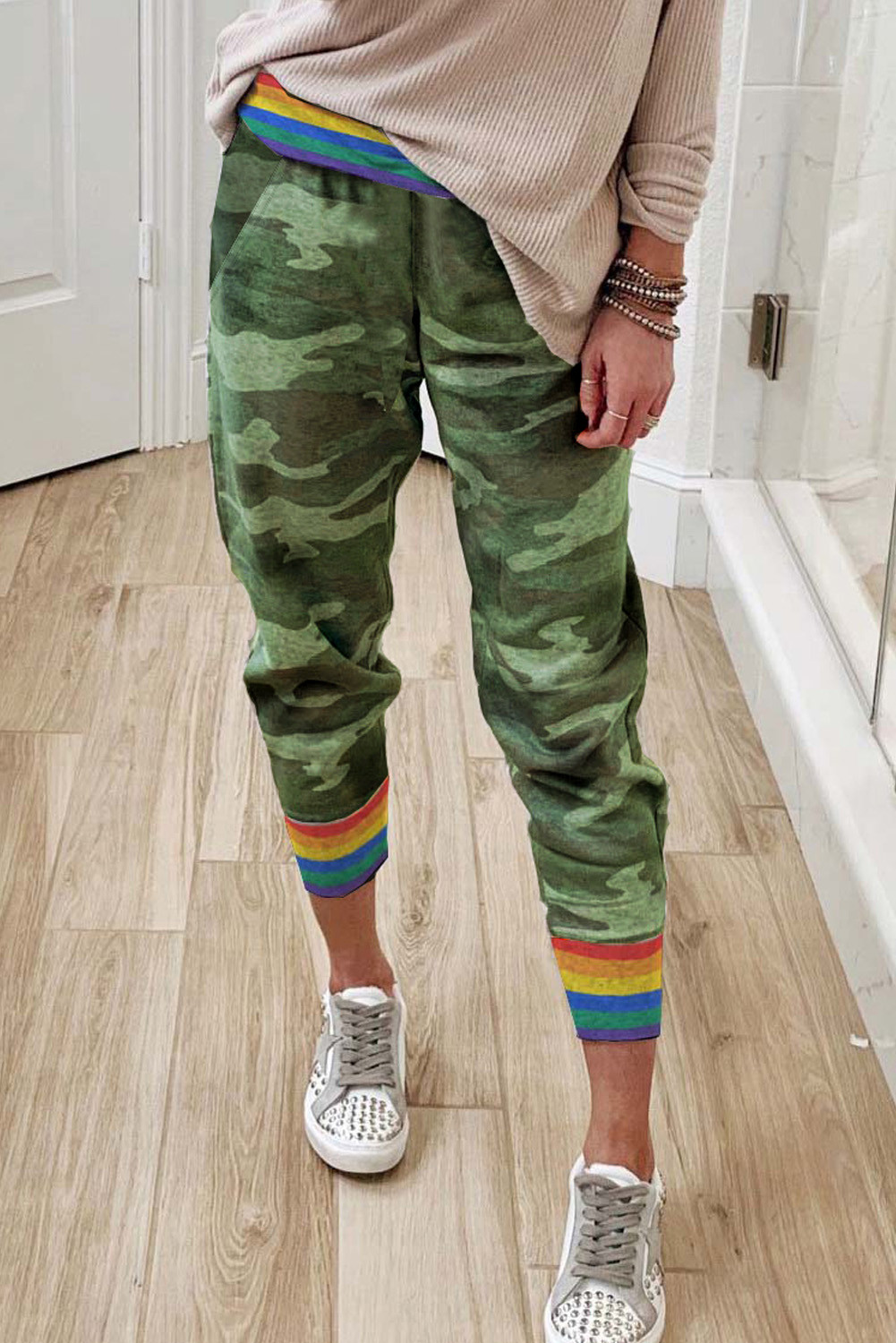 light green camo pants