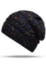 Winter Colorful Knitted Ponytail Beanie