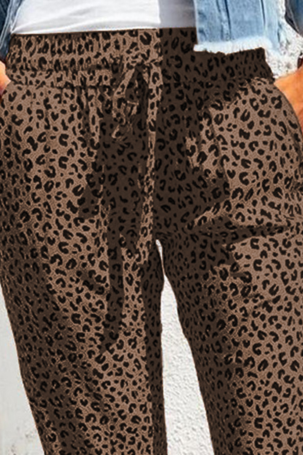 breezy leopard joggers