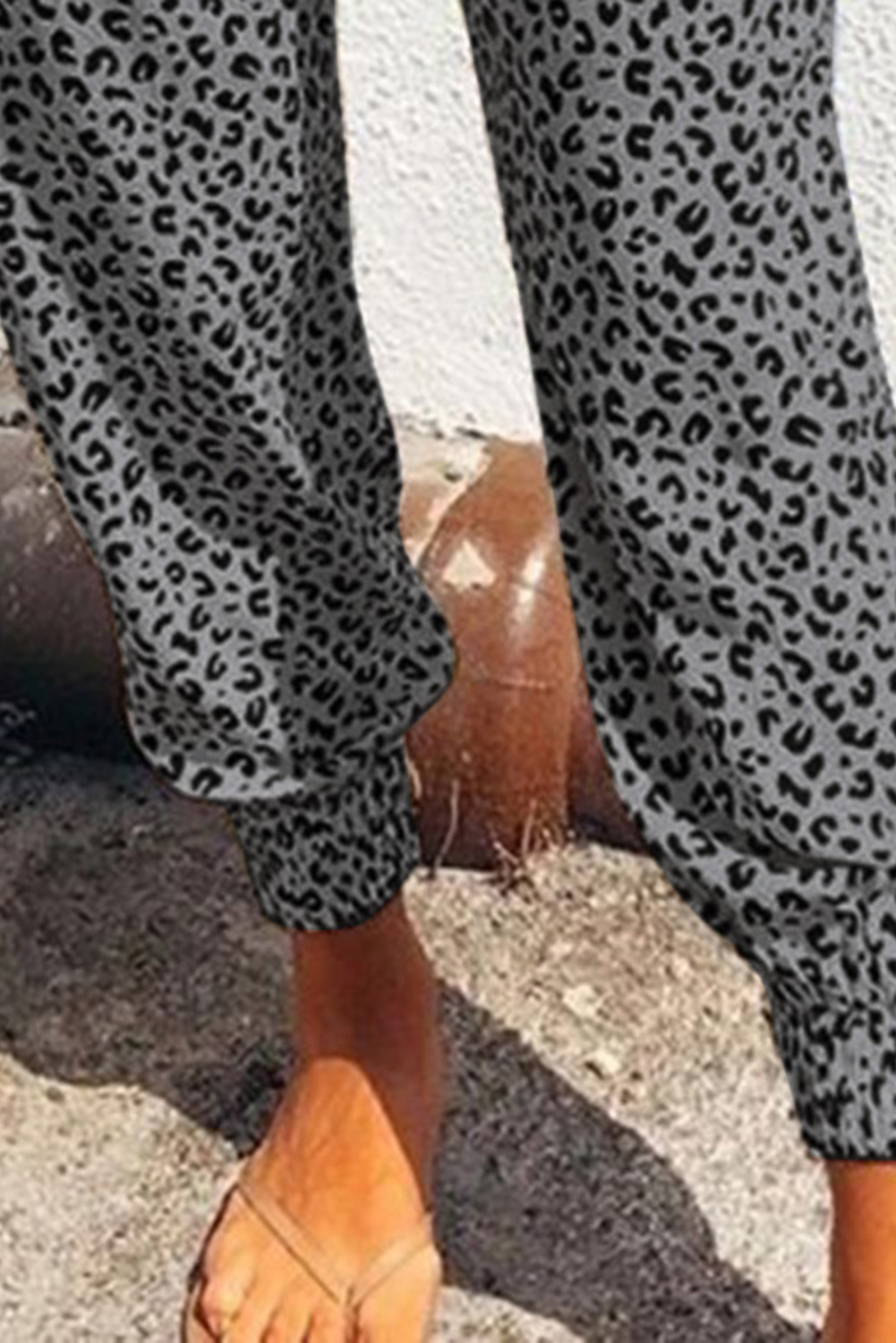 breezy leopard joggers