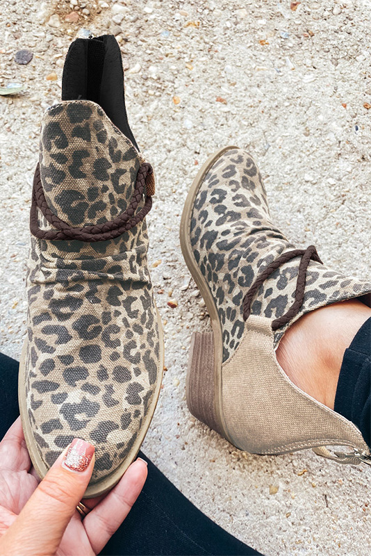 pavers leopard boots