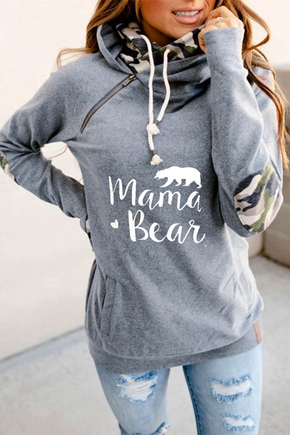 Mama Bear Camo Hoodie 2024 www.alhudapk