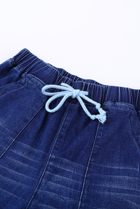 blue drawstring joggers