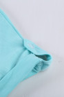 Camiseta de manga corta en mezcla de algodón con detalle de botones azul cielo