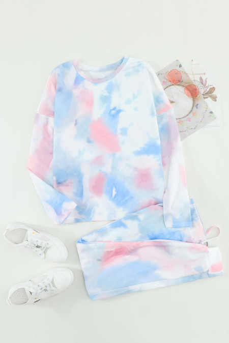 tie dye hoodie and joggers set
